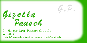 gizella pausch business card